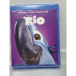 New And Factory Sealed Blu-Ray + DVD Blue Sky Studios RIO